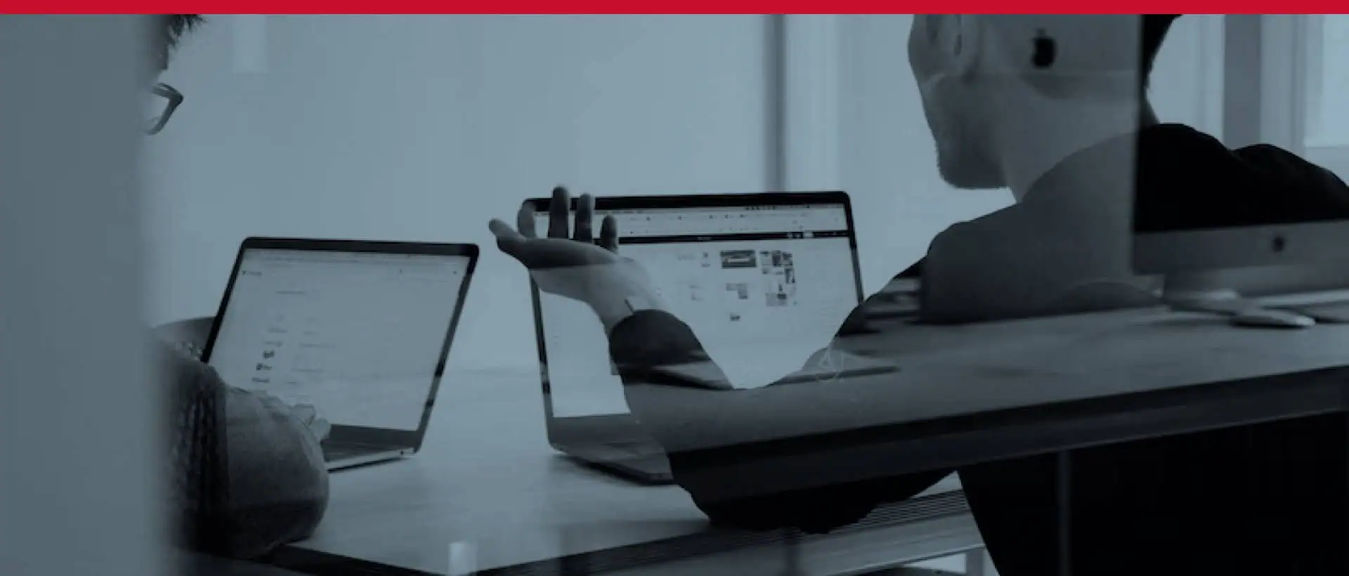Desk with laptop representing an online form