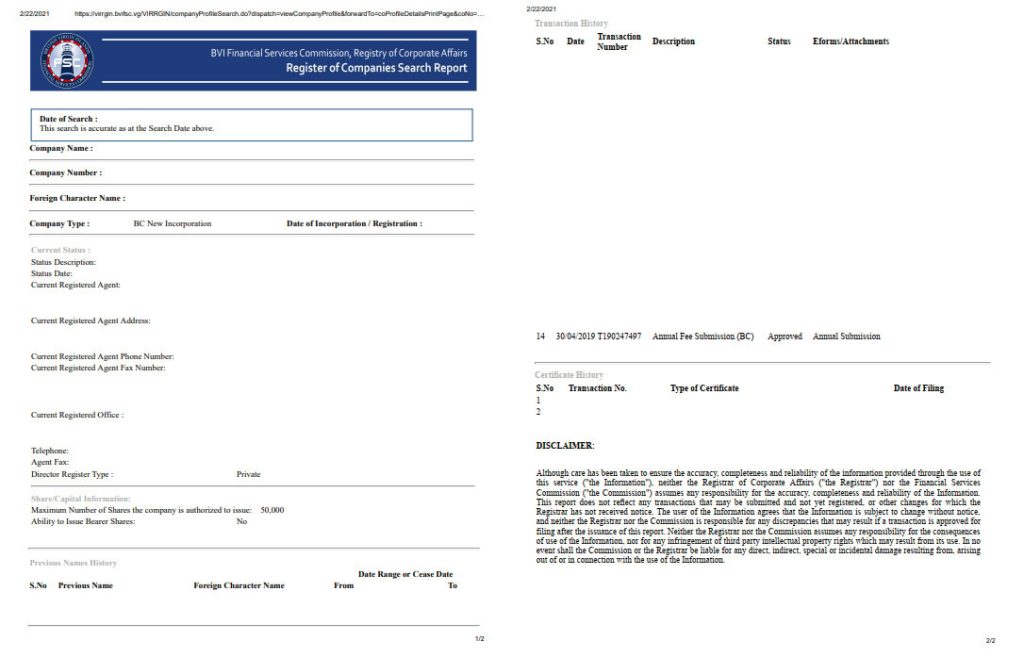 BVI Company Search 2026: How to Search the Register, Fees & Documents