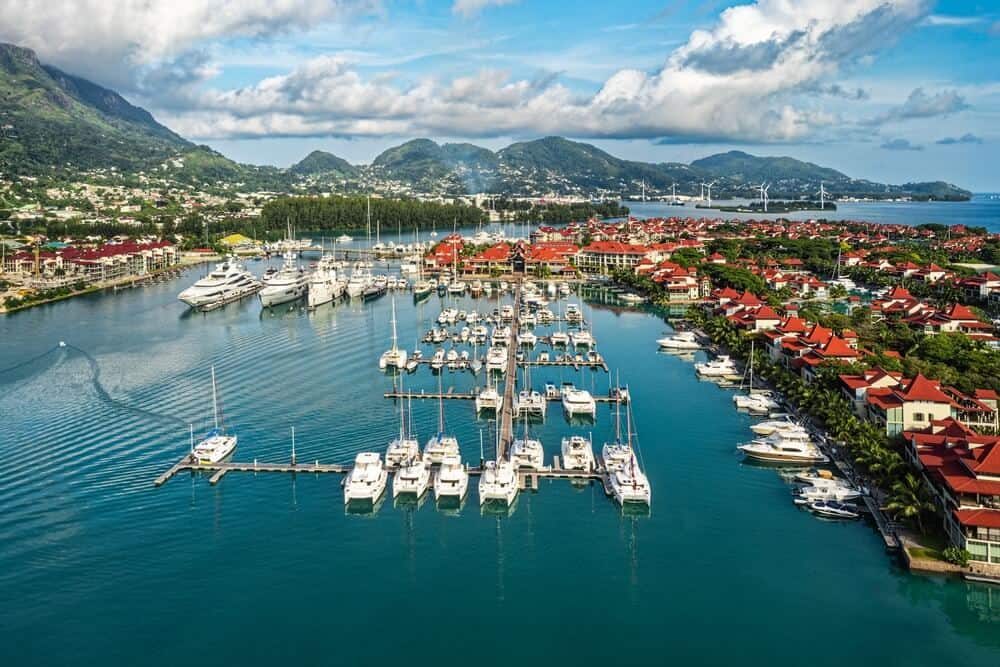 Eden Island Marina in Seychelles